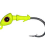 1/4 Oz Jig Head - Chartreuse - 5 per pack