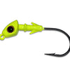 3/8 Oz Jig Head - Chartreuse - 5 per pack