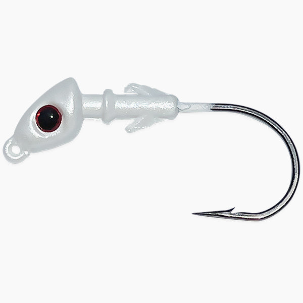 3/8 Oz Jig Head - White - 5 per pack