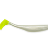 Pearl white with Electric Green tail Swimbaits - 12 per pack