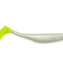 Pearl white with Electric Green tail Swimbaits - 12 per pack